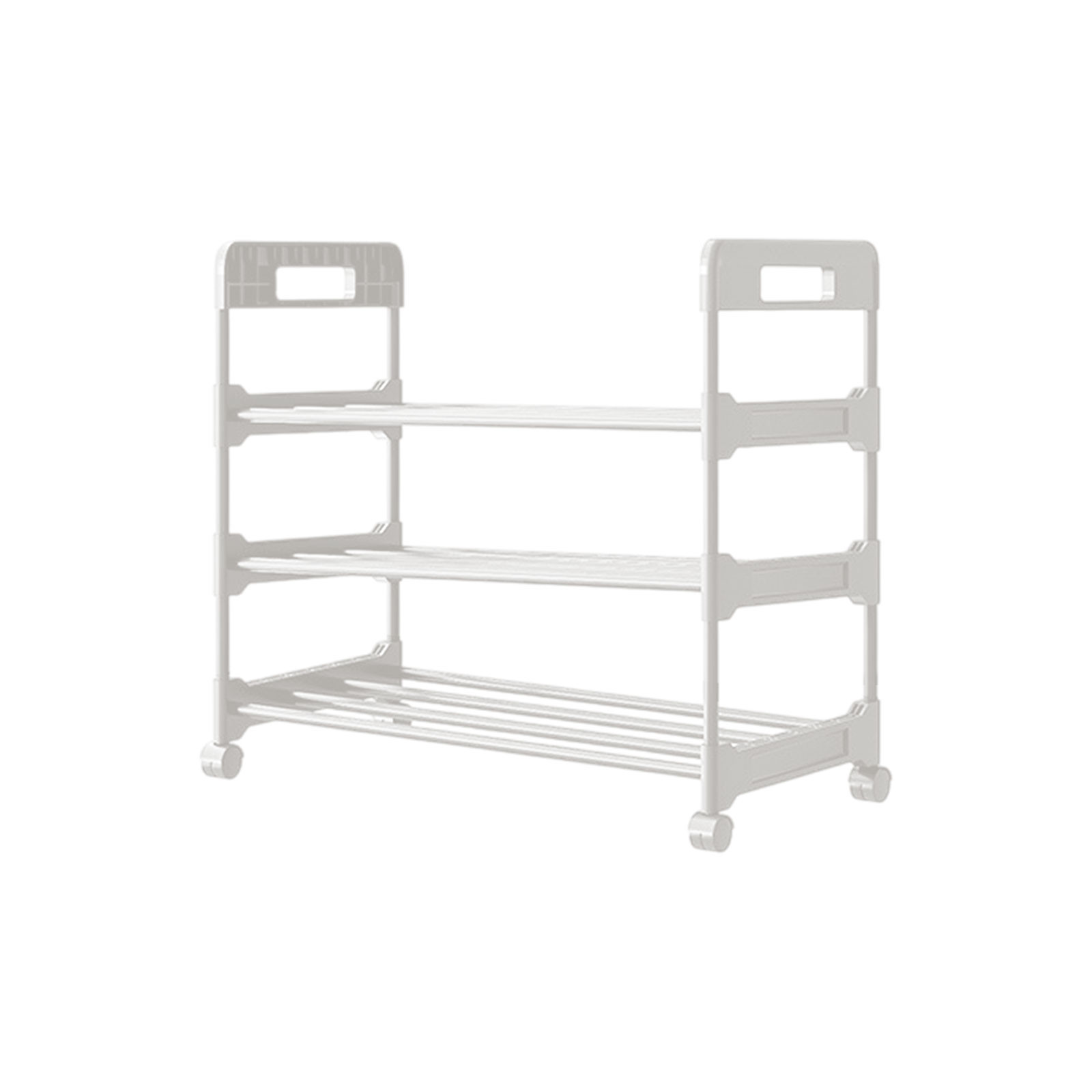 Moveable Shoe Rack Shoe Rack With Wheels Movable Shoe Rack Organizer Three Tier Shoe ...