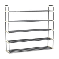Shoe Storage Rack ? 5-Tier Shoe Organizer for Closet Bathroom Entryway ? Shoe Shelf Holds
