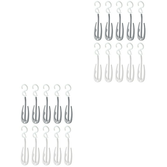 Shoe Rack with Hook Closet Organizers and Storage Sneaker Drying Hooks Plastic Hanger On The Door 20 Pcs