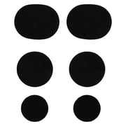 Shoe Repair Patch,Shoe Heel Protector,Hole Repair Pad,Multisize Self Adhesive Wear Resistant Repair Patch Anti Slip Protective Pad for Daily Sneaker Cloth Shoe Toe Heel Damage Fixing,Black