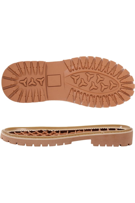 Shoe Replacement Rubber Full Out Sole A Pair Leather Shoes Wear Resistant Shoes Sole Raised Shoes Sole for Work Shoes and Boots Chocolate 11.8x4.5inch Chocolate