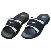 Shoe Shack Mens Shoes Rubber Slide, Comfortable Shower Beach, Black, 10