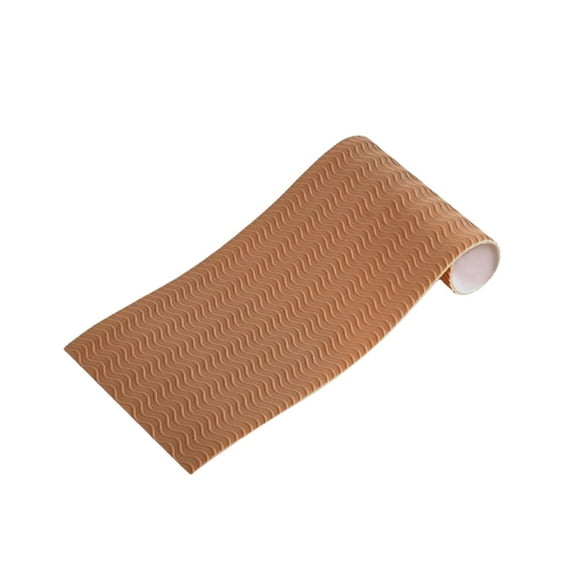 Shoe Sole Anti Slip Grips, Non Skid Self Adhesive Rubber Pads, Shoe Bottom and Heel Noise Reduction Stickers and Protectors Khaki
