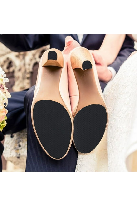 Shoe Sole Anti-slip Tape, Pvc Protective Grip Strips, Wavy Diamond Texture, Transparent Adhesive Backing, Includes Application Gloves and Aid, Topliu