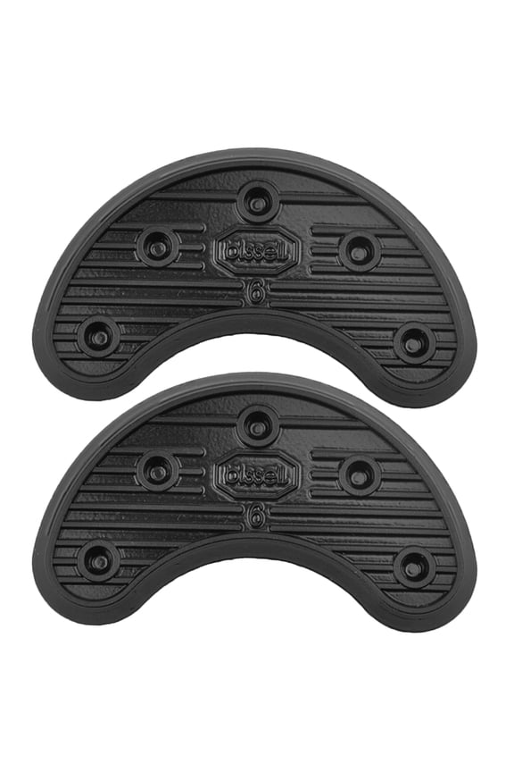 Shoe Sole Heel Tips Rubber Shoe Repair Material - 4mm BLK 62x26mm