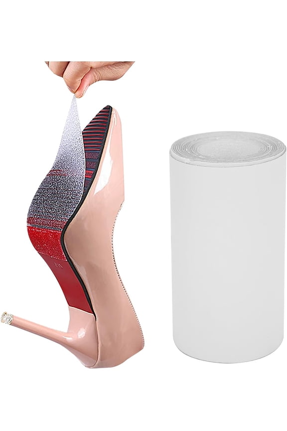 Shoe Sole Protector for High Heel Shoes Tutuviw 3.9 in x 78.7 in Red Bottom Shoe Protector Anti-Slip Transparent Guard Stickers, Shoe Bottom Protector for Red Bottom Heels Flats Dress Shoes