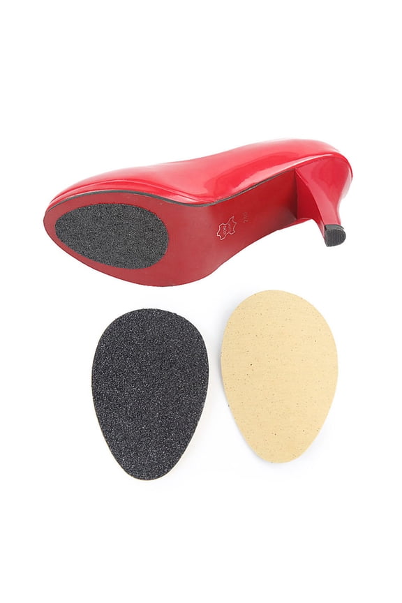 Self Adhesive Heel Repair Stickers High Heels Rubber Black 1 Pair