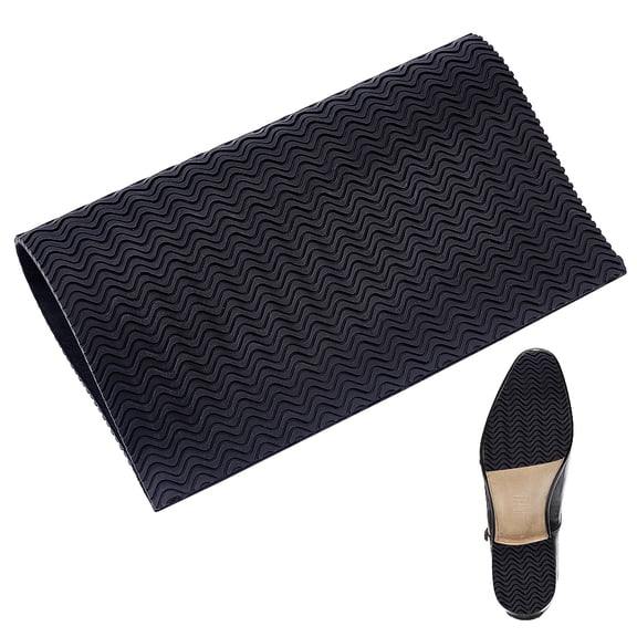 Shoe Sole Repair Rubber Soling Sticker Anti-slip Shoe Sticker Shoes Bottom Repairing Material Black 260x320x3mm diy