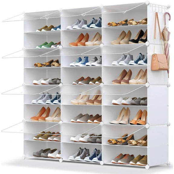 Shoe Storage,48 Pairs Shoe Rack Organizer for Closet Shoe Cabinet with Door Shoe Shelves for Closet,Entryway,Hallway,Bedroom