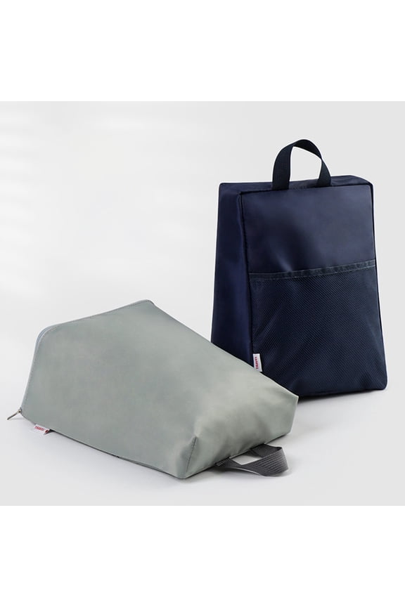 Shoe Storage Bag | Portable Footwear Organizer for High-Top Sneakers Heels Casual Shoes | Durable Polyester with Roll Zipper Breathable Mesh Ventilation Extra Accessory Pocket 30cm