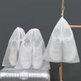 thumbnail image 1 of Shoe Storage Bag - Travel Shoe Organizer, Disposable Non-Woven Polypropylene, Breathable Dust-Proof Drawstring Design, 50-Pack for Luggage and Closet Storage, 1 of 6