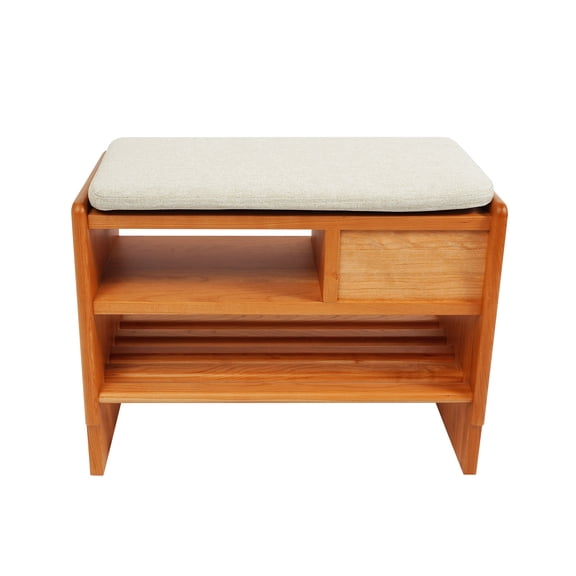 Shoe Storage Bench, 3 Tier Shoe Rack Bench, Shoe Storage Stool with Drawer