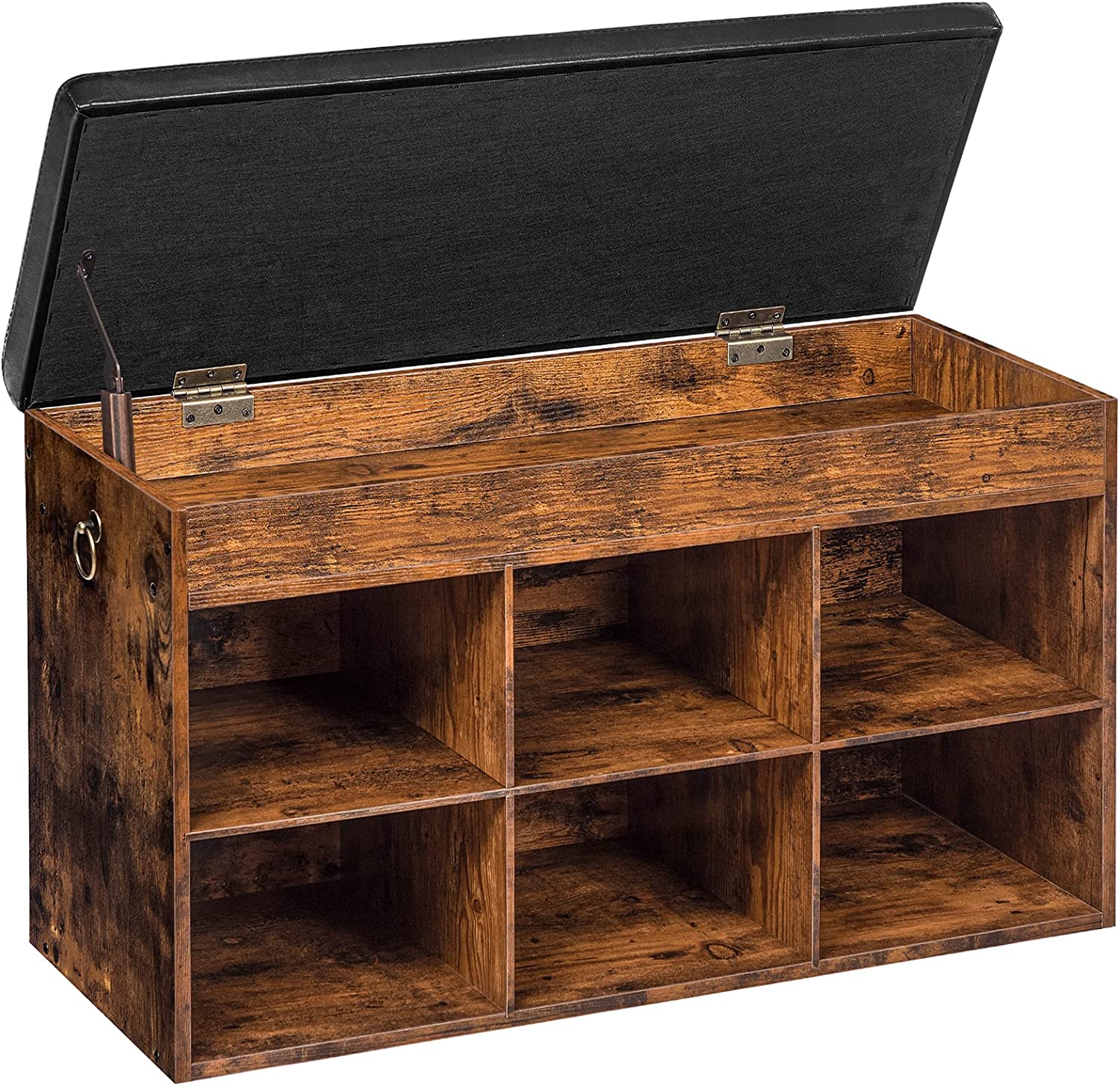 Shoe Storage Bench with Padded Cushion, Entryway Bench with FlipOpen