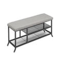 thumbnail image 1 of Shoe Storage Bench with Seat Cushion, Entryway Shoe Rack Bench 2 Tier Shoe Storage Shelf, 1 of 8