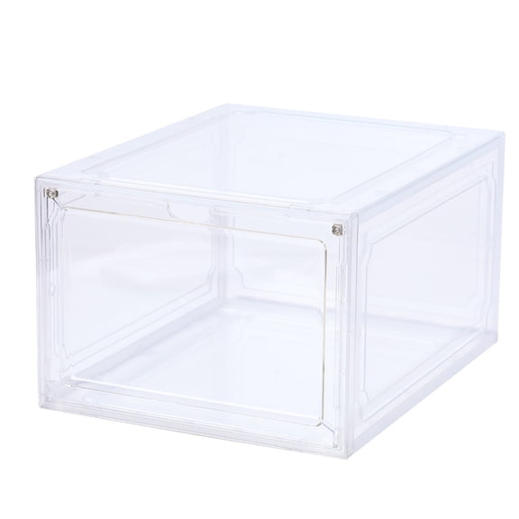 Shoe Storage Box Stackable Clear Shoe Display Case Shoe Organiser Box for Closet Space Saving Shoe Container Storage Bin
