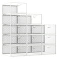 Shoe Storage Boxes, Shoe Organizer for Closet clear Plastic Stackable