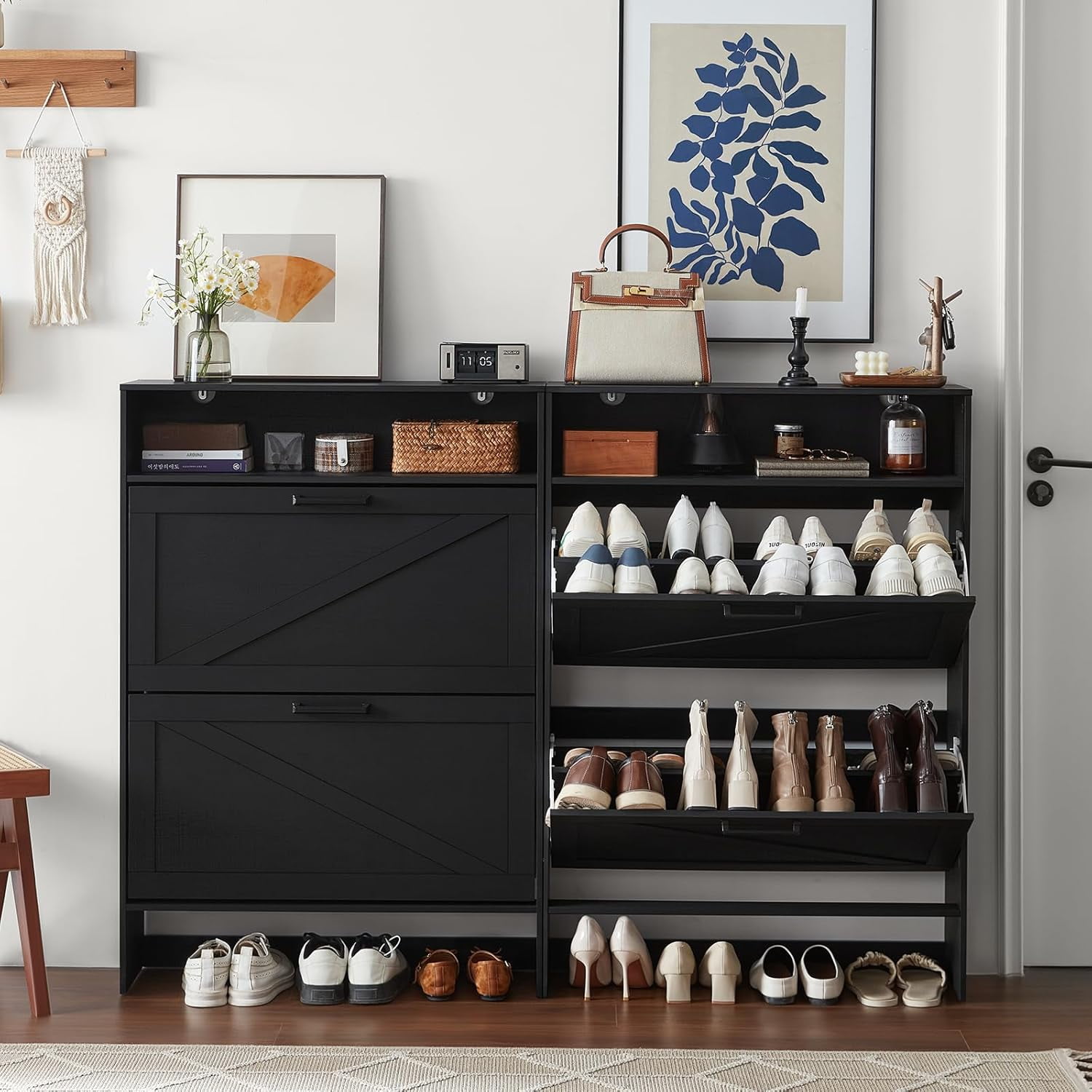 Shoe Cabinet Storage For Entryway Hidden Shoes Storage