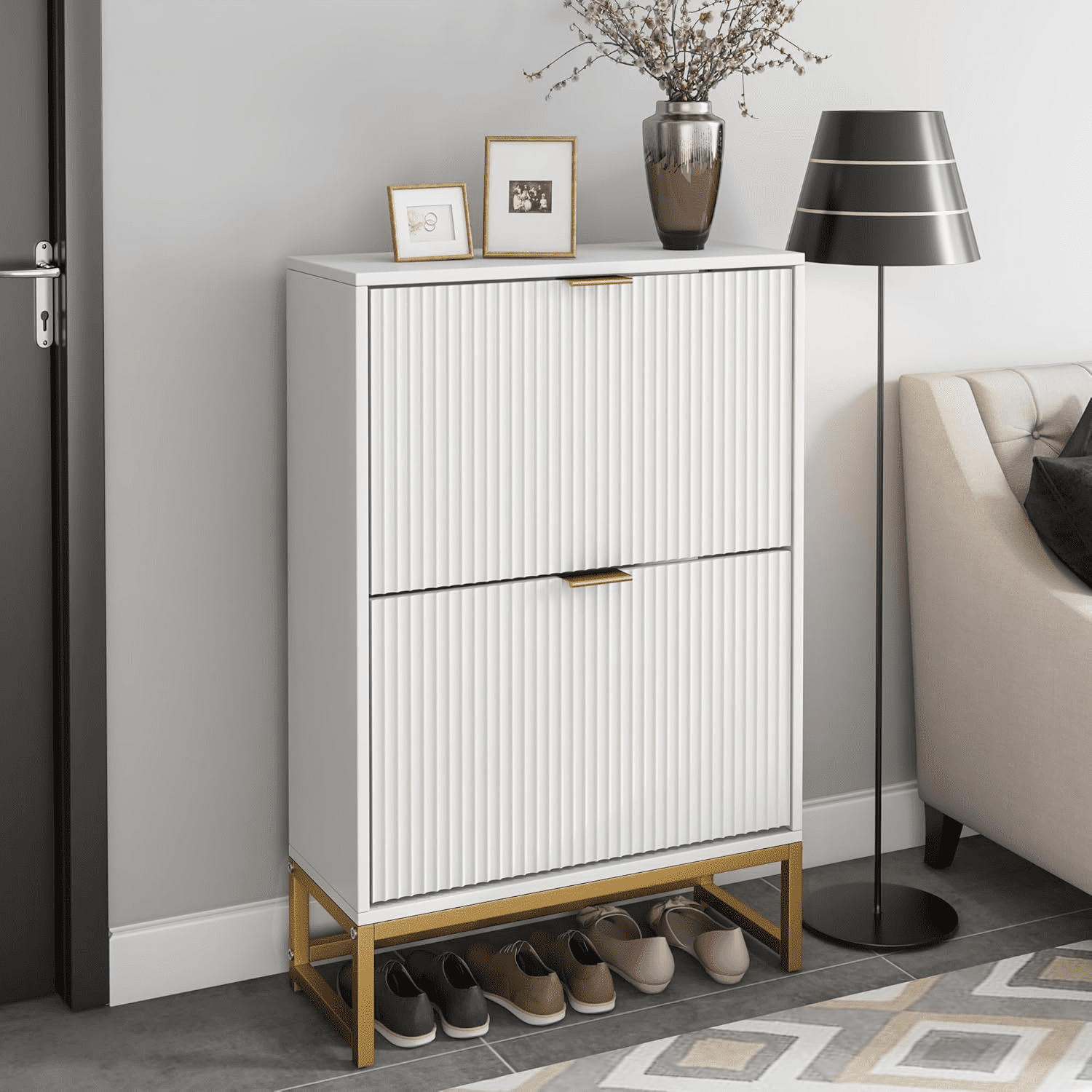 Shoe Stoage Cabinet With 4 Flip Dawes : Taget