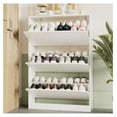 Shoe Storage for Entryway with 3 Drawers, Sturdy Wood Hidden