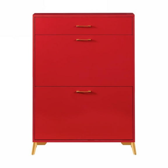 Shoe Storage Cabinet for Entryway, Free Standing Shoe Rack Organizer with 2 Flip Drawers, Hidden Shoe Rack Storage Organizer for Doorway Hallway Closet