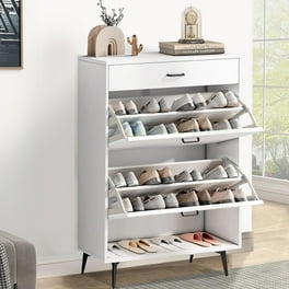 Baxton Studio Vander Modern and Contemporary Oak Brown Finished Wood and Black Finished Metal 1 Door Shoe Storage Cabinet Walmart