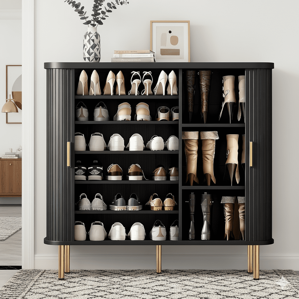 Mid Century Modern Shoe Racknull