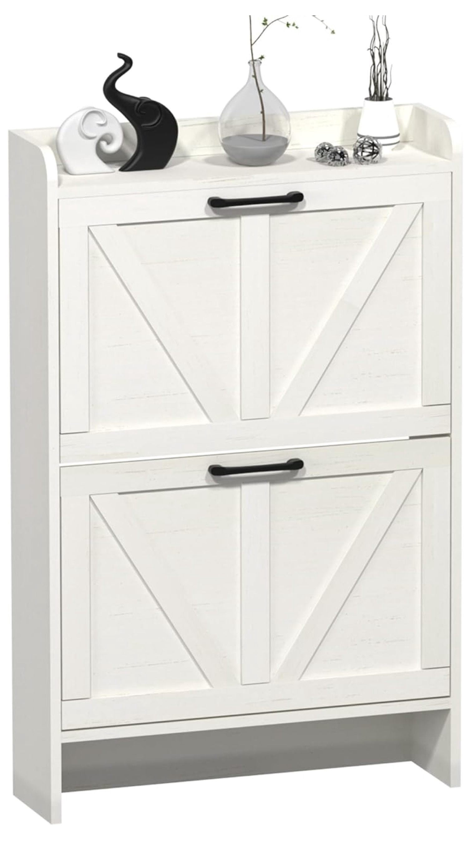Shoe Storage Cabinet for Entryway, Hidden Shoe Rack Cabinet with 2 ...