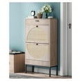 Shoe Storage with 2 Drawers&1 Small Drawer, Slim Entryway Shoe