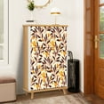 thumbnail image 1 of Shoe Storage Cabinet with 3 Flip Drawers for Entryway Seamless floral pattern abstract ditsy print decorative art plants Shoe Rack Storage Organizer, 1 of 8