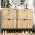thumbnail image 1 of Shoe Storage Cabinet with Drawers, Freestanding Shoe Cabinet with Metal Legs, 1 of 6