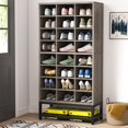 thumbnail image 1 of Shoe Storage Rack, 24-Pair Shoe Storage Cabinet for Entryway - N/A Grey, 1 of 5