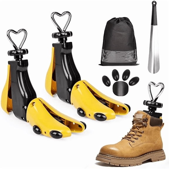 Shoe Stretcher Women Men, 4 Way Shoe Trees, Shoe Expander Adjustable Length & Width, Boot Widener Stretcher