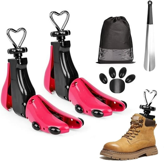 Shoe Stretcher Women Men, 4 Way Shoe Trees, Shoe Expander Adjustable Length & Width, Boot Widener Stretcher