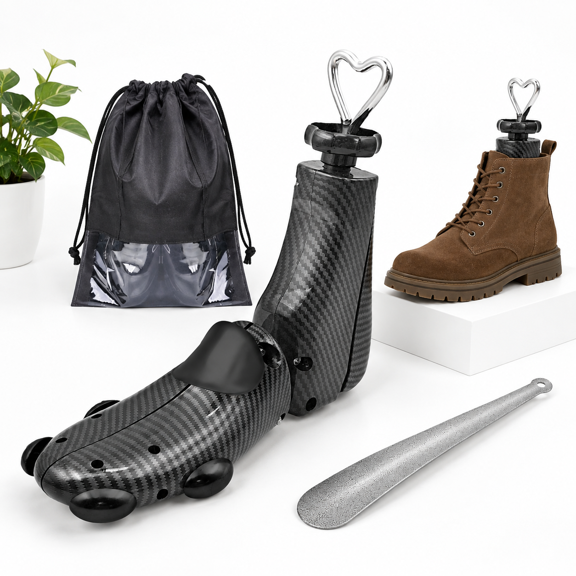 Shoe Stretcher Women Men Professional Boot Adjustable Width Length For Wide Feet (l (wm's 11-14;men's 10-14) Black1pcs)