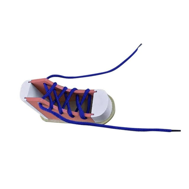 Shoe To Learn Children Tie Wooden T Shoes Tying Educational Shoes Toys