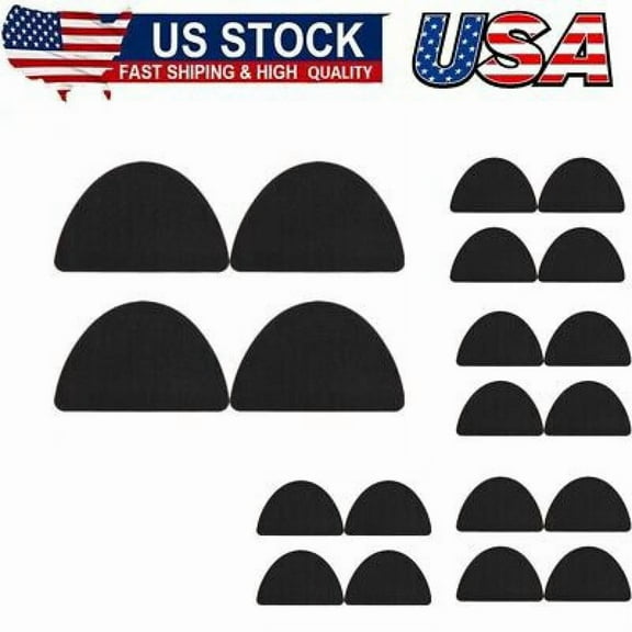 Shoe Toebox Toeburst Blowout Hole Prevention Insert/Patch (Black)