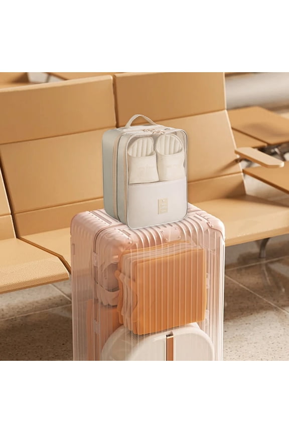 Shoe Travel Bag, Water-Resistant Storage Pouch, Organizes Multiple Footwear, for Suitcase and Luggage, Frequent Travelers