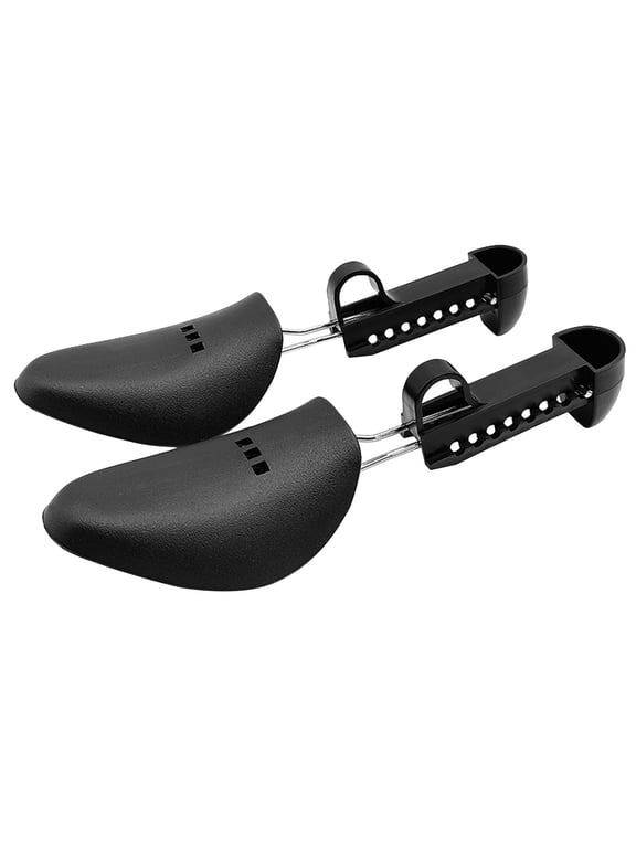 Shoe Tree for Women 2 Pc Plastic Boot Shaper with 9-Gear Adjustable Spring Design for Size 5-11.5 Automatic Support Shoe Stretcher for Sneakers Heels Boots Keeps Shape Prevents Creases Home Storage