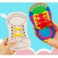 thumbnail image 1 of Shoe Tying Practice, Wooden Learn to Tie Your Own Shoes Threading Lacing Shoes Training Early Learning Kits | Threading Lacing Shoes Training Board Early Learning, Decorative Accessories, 1 of 5