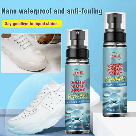 Shoe Upper Water & Stain Repellent Spray – 100ml Protector for Sneakers, Boots, and Fabrics, Keeps Them Cleaner(2pc)