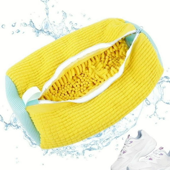 Shoe Washing Bag for Washing Machine, Laundry Shoe Bag for Washer and Dryer, Reusable Shoe Washing Bag for All Shoe Types and Sizes