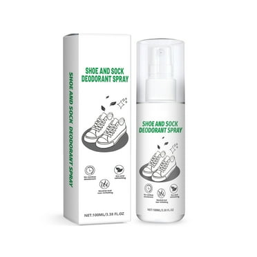 Shoe and Sock Deodorant Spray 100ml Natural Odor Eliminator for Long-Lasting Freshness, Antibacterial Formula