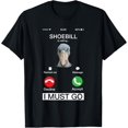 thumbnail image 1 of Shoebill Is Calling Large African Bird Wildlife Animal Lover T-ShirtMen and women, White Black T-shirt, size: Extra large S-1842XL, 1 of 4
