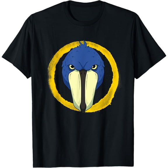 Shoebill National Bird Day Ornithologist Whalebill Stork T-ShirtMen and women, White Black T-shirt, size: Extra large S-1844XL