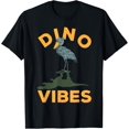 thumbnail image 1 of Shoebill Stork Bird Dino Vibes Funny Shoebill T-ShirtMen and women, White Black T-shirt, size: Extra large S-1848XL, 1 of 4