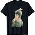 thumbnail image 1 of Shoebill Stork T-ShirtMen and women, White Black T-shirt, size: Extra large S-1858XL, 1 of 4