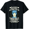 thumbnail image 1 of Shoebill stork and shoebills Quote for a Shoebill stork fan T-ShirtMen and women, White Black T-shirt, size: Extra large S-1846XL, 1 of 4