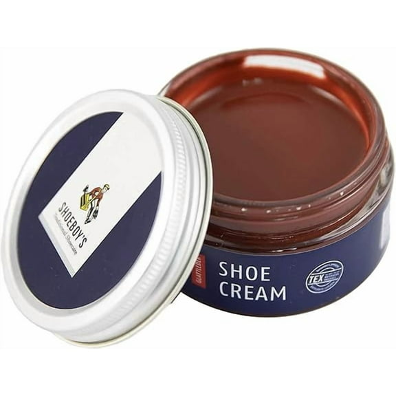Shoeboy's 81 Cognac Shoe cream is the perfect choice for maintaining and rejuvenating your high-quality smooth leather shoes. One of the best shoe polishes.