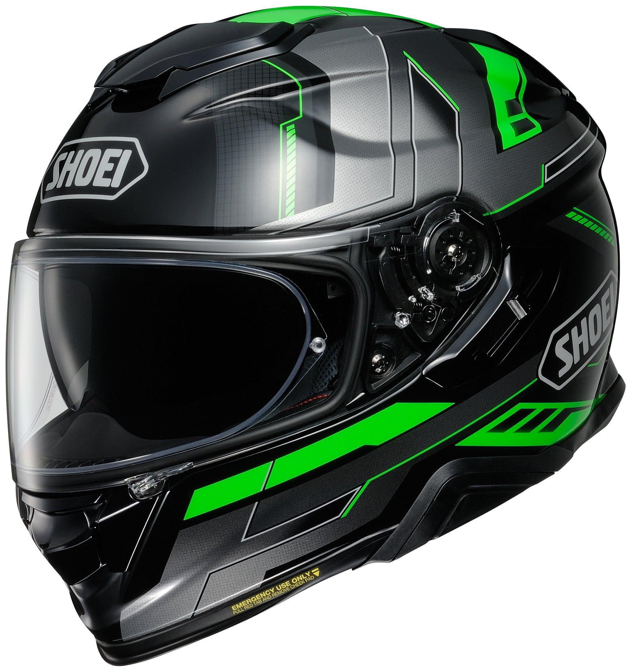 セキュリティ・セーフティ GT-Air II APERTURE TC-4 (GREEN/BLACK) Shoei GT-Air II Aperture TC-4 Green/Grey/Black Helmet
