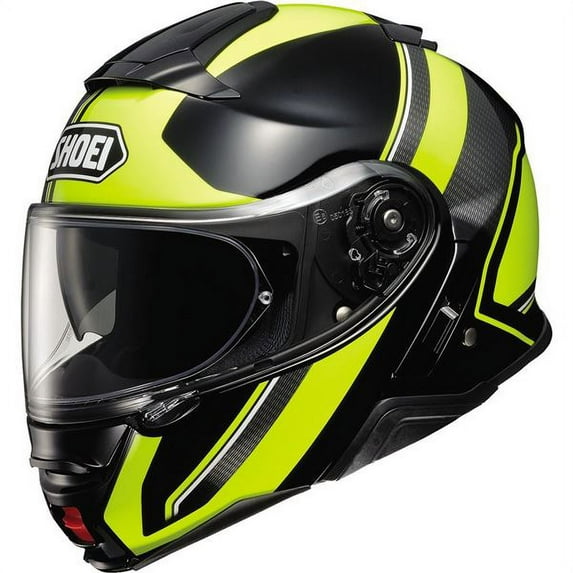 Shoei Neotec II Excursion Modular Helmet - Flo Yellow/Black, All Sizes